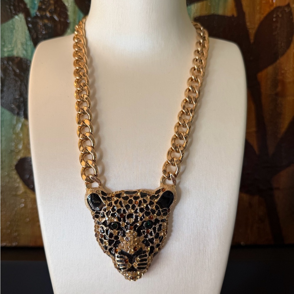 Natasha Leopard Necklace